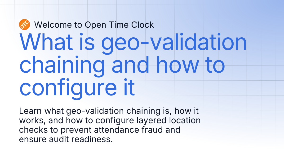 What is geo-validation chaining and how to configure it | Blog 1 ...
