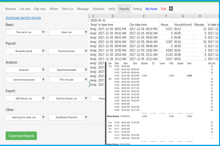 Home Opentimeclock Com Web Based Free Online Time Clock System Service Open Time Clock Time Card Free Timesheet Employee Attendance Software Employee Time Clock Employee Time Tracking Employee Time Card