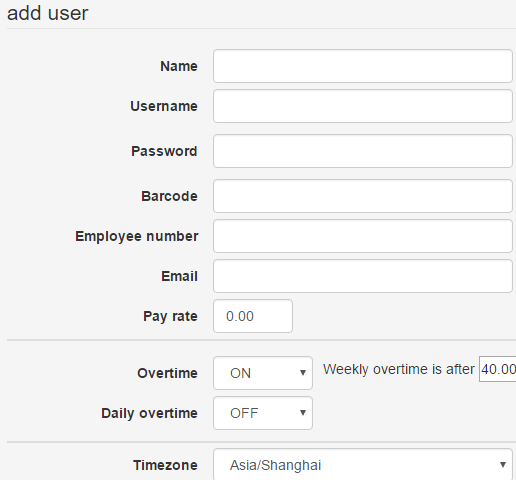 SCREENS OpenTimeClock Web Based Free Online Time Clock System 